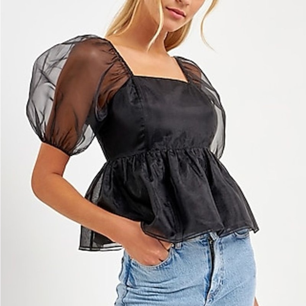 Puff sleeve English Factory top
